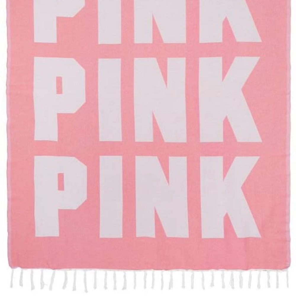 PINK VS beach blanket